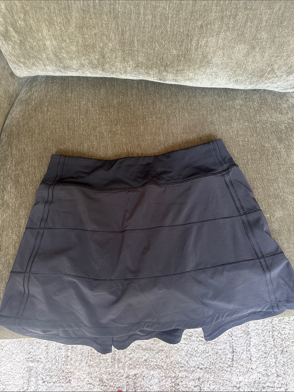 Athletic Black lulu lemon skirt with built in shorts